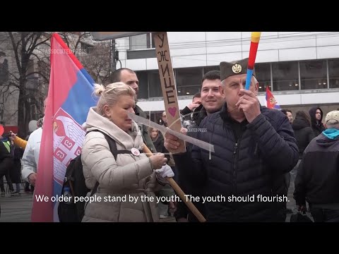 Tens of thousands join protesting Serbian students at rally in Nis