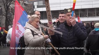 Tens of thousands join protesting Serbian students at rally in Nis