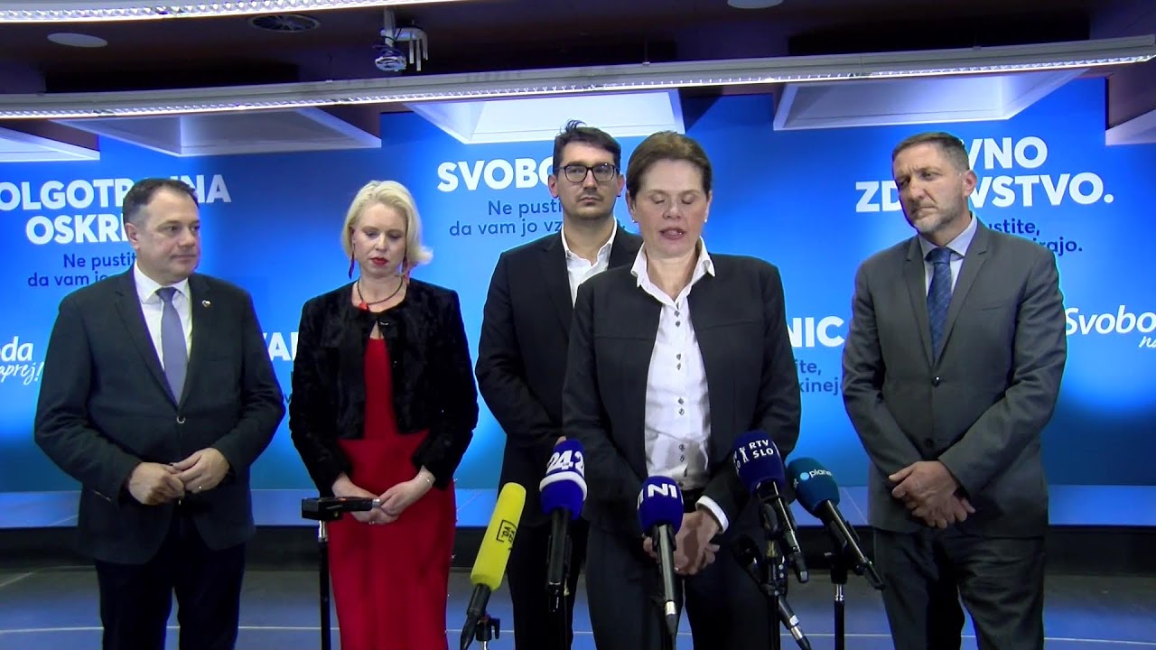 (V ŽIVO) Predstavitev kandidatne liste stranke Svoboda