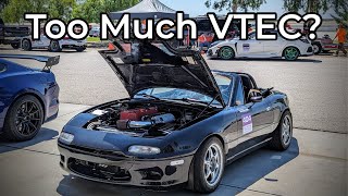 Honda K24 Powered Miata Track Review - Is VTEC Too Much For This Chassis?