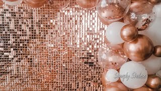 DIY: Sequin Shimmer Wall || Quick and Easy