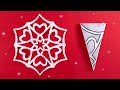 How to make a snowflake out of paper  cutting paper art designs for decoration for christmas