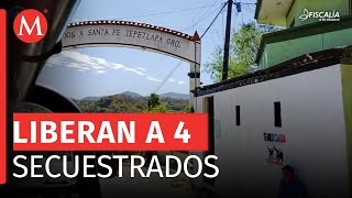 Liberan a cuatro de los nueve hombres secuestrados en Santa Fe Tepetlapa, Guerrero