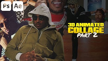 Create a 3D ANIMATED collage ( NITETIVE ) Style | Photoshop & After Effects Tutorial PT.2