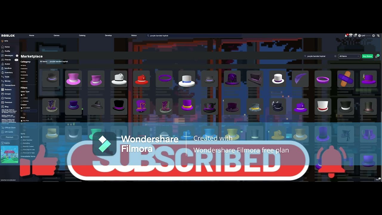 Buying purple banded tophat