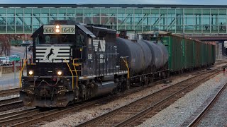 NS 1074, EMDs, & Big Trains! - Railfanning Roanoke, VA