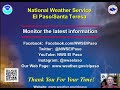 Weather update for January 13, 2017