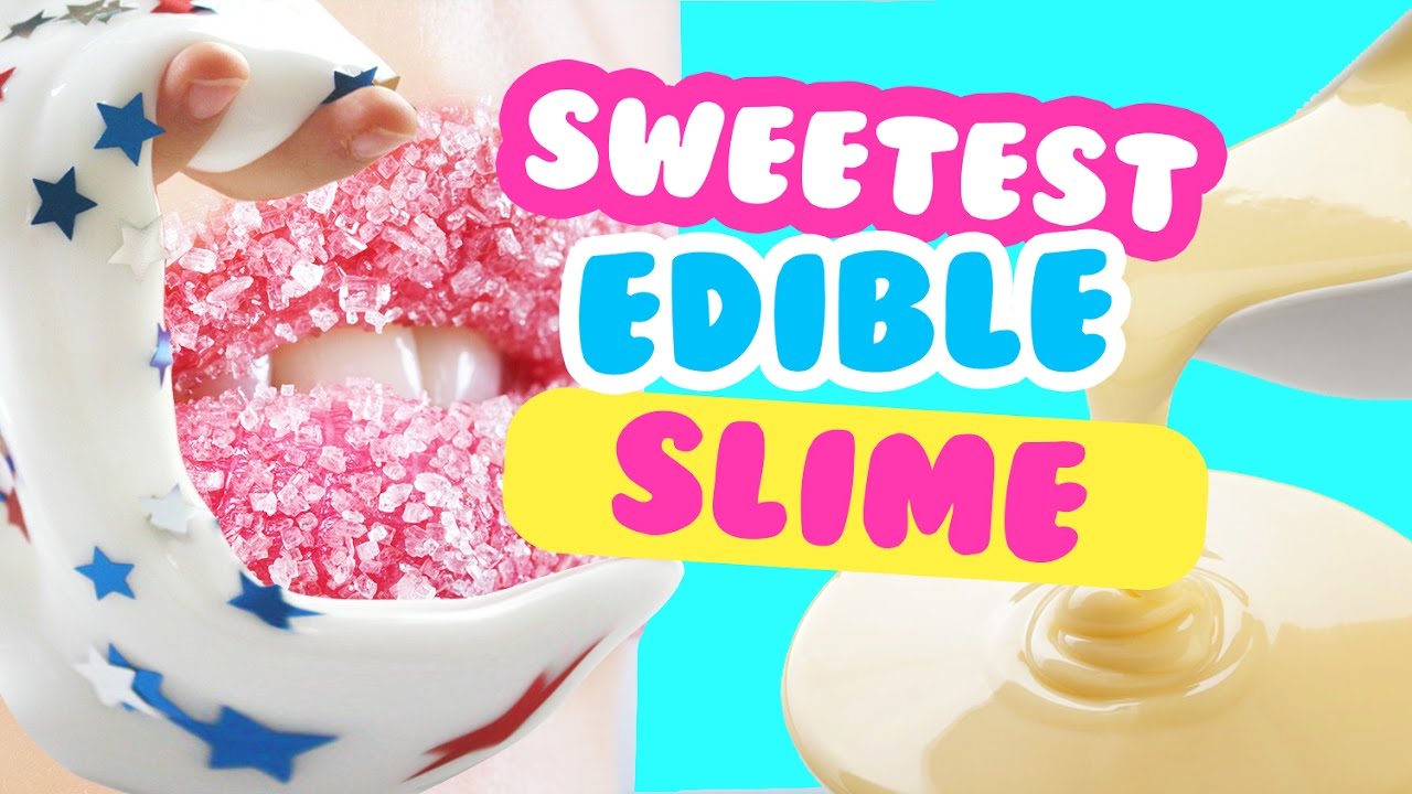 Easy Fluffy Slime  Edible Marshmallow Slime Recipe