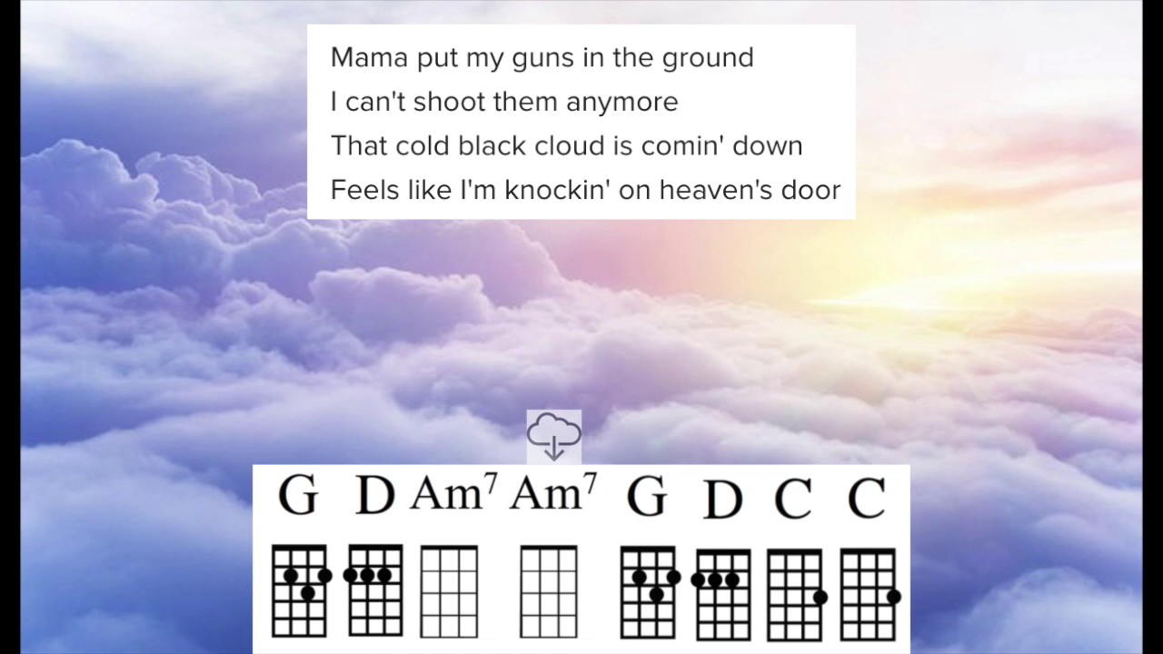 Knockin On Heaven S Door Bob Dylan Uke Chord Guide Youtube