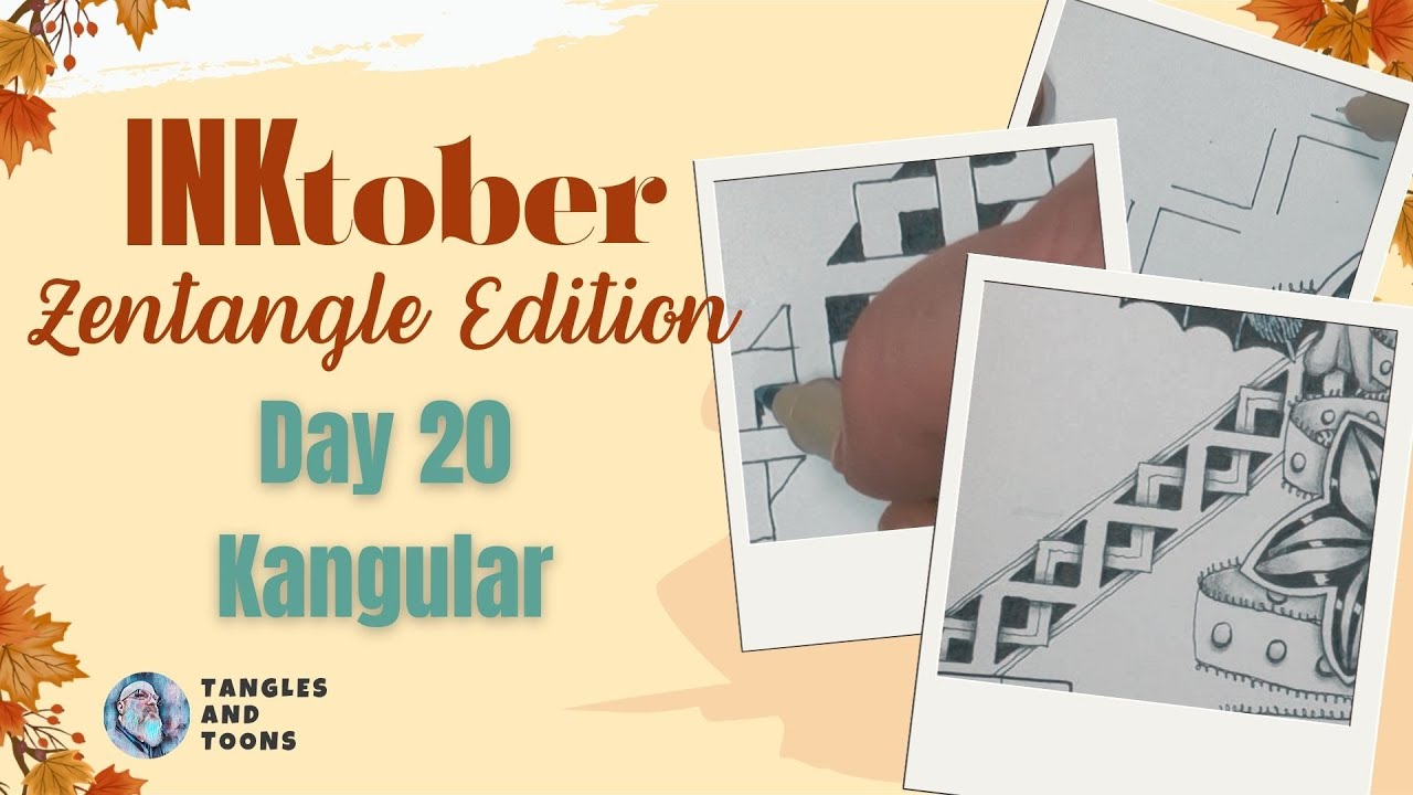 Kangular Tangle How to Draw Kangular Zentangle Pattern | Inktober 2025 Day 20 - YouTube
