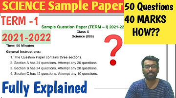 Science Term -1 Sample Paper 2021-22 | Class 10
