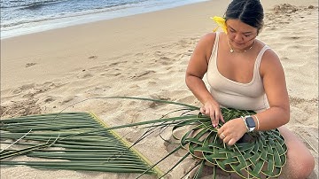 HOW TO MAKE PĀPALE LAU NIU AT THE BEACH 🌊