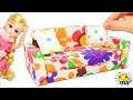 【工作→ソファ編】ミキちゃんマキちゃんにソファーを手作りしよう♪