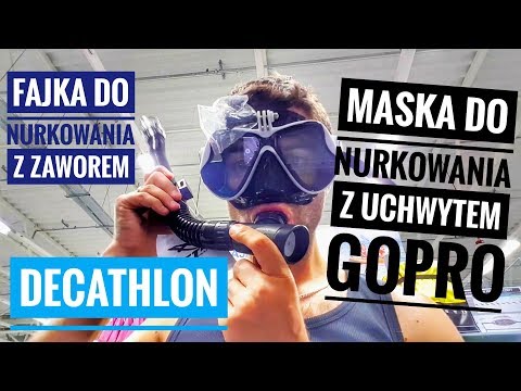 Maska do nurkowania z uchwytem GoPro i Fajka 3D z zaworem stop z Decathlon | ForumWiedzy