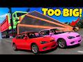 Racing GIANT Cars Literally BROKE BeamNG Drive...
