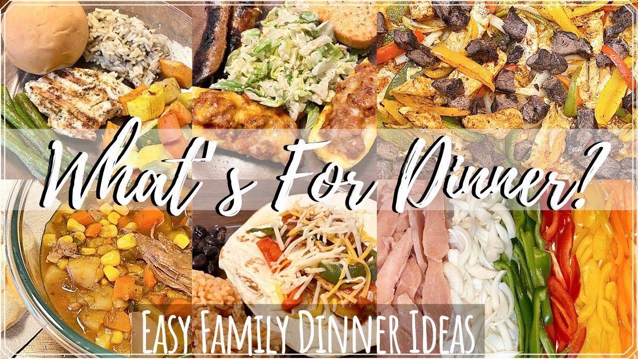 WHAT'S FOR DINNER | EASY FAMILY DINNER IDEAS | A WHOLE WEEK OF MEALS