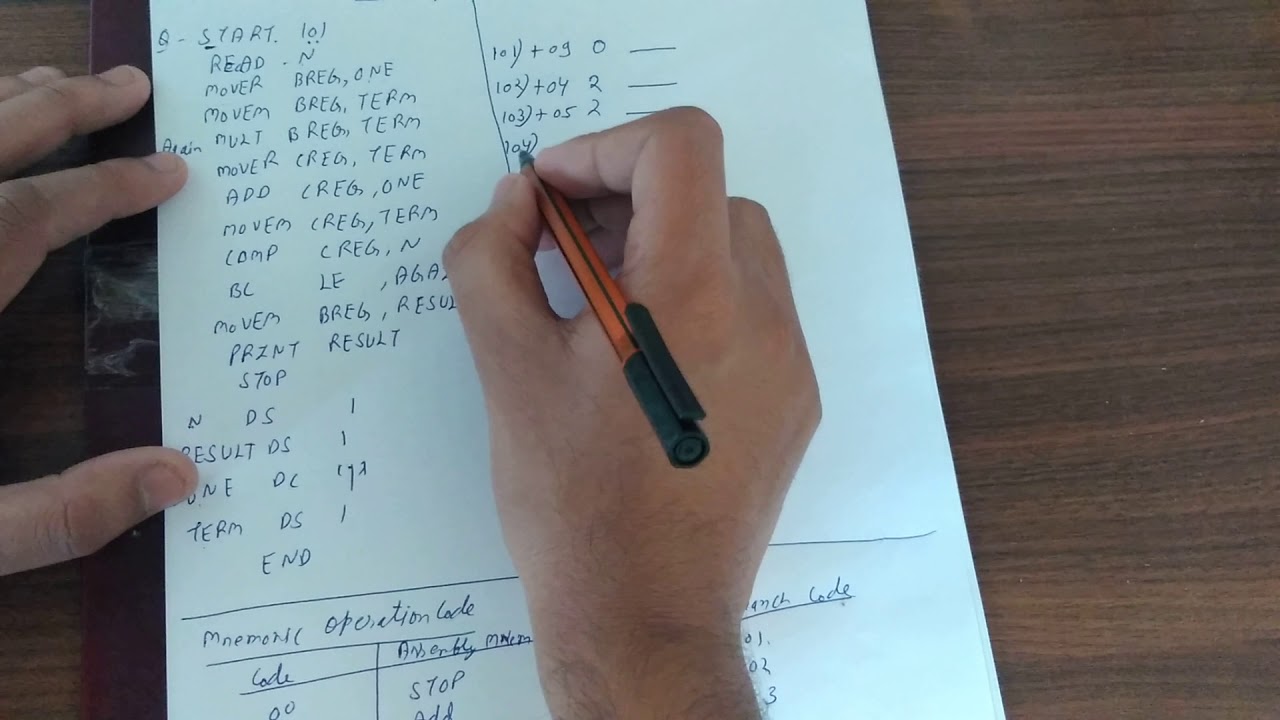 Assembly Language Code to Machine Language Code Conversion in System ...