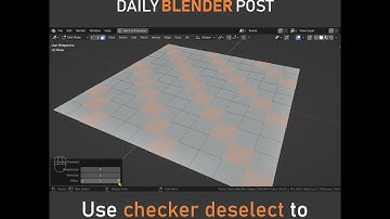 Checker Deselect in Blender