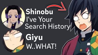Shinobu finds Giyu's Search History...