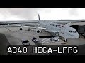 Prepar3d V4.1 - Air France A340-311 - Cairo to Charles de Gaulle (HECA-LFPG)