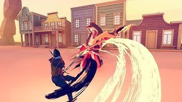 RPG TABS Faction Mod! SwordMaster of Time(without ultimate skill) vs Every Unit - TABS MODS GAMEPLAY