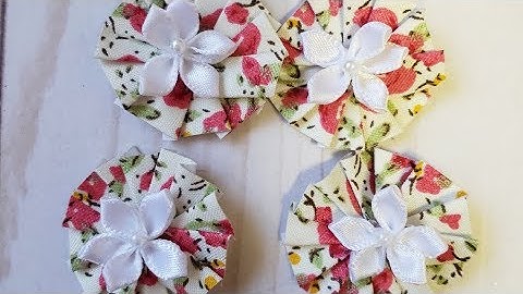 Mini Rosettes Embellishments Using Fabric Washi Tape🎀 Tutorial Project Share🥰