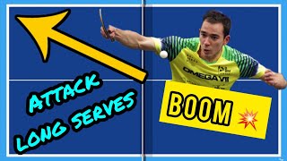 How To TOPSPIN Any Serve LONG To Your BACKHAND | STEP-BY-STEP GUIDE