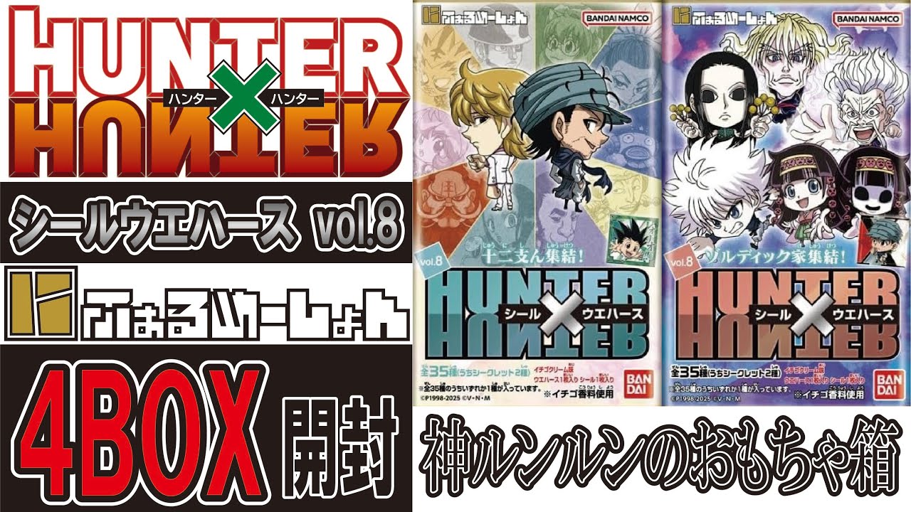 HUNTER×HUNTER Wafers Vol.8 4 Box Opening #HUNTER×HUNTER