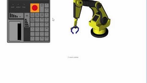 Real Time Robot Arm Simulator with Node js Mongodb
