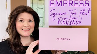 EMPRESS Square Toe Flats Unboxing and Review! | Comfy Leather Flats!