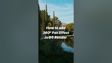 Create a Pan Effect in D5 Render effortlessly with camera movement templates. ✨