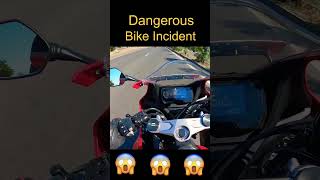 Dangerous bike incident | best save from accident #accident #cbr650r #viralshort #dangerous screenshot 5