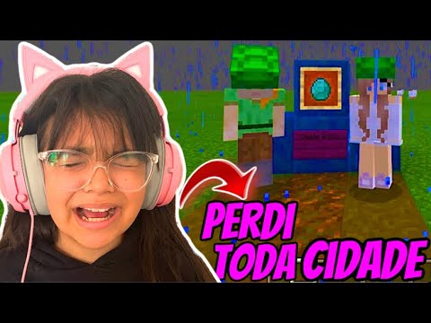 MINECRAFT#21 - PERDEMOS TUDO! A NOSSA CIDADE SUMIU. 