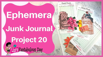 Create With Me , Easy Junk Journal Ephemera Ideas - How to Make Altered Guest Checks