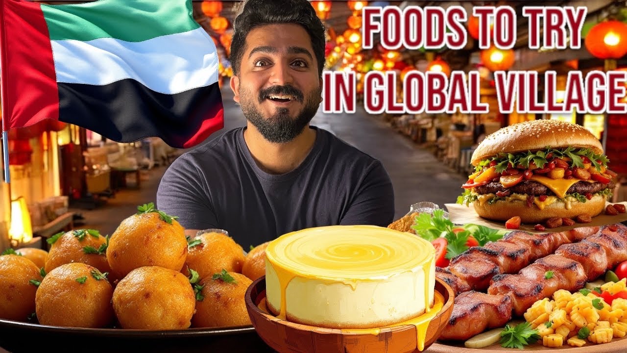 Global Village Dubai Food Tour - MUST TRY FOOD !!