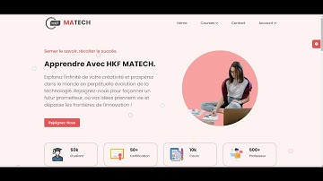 Dynamic Multi Page e-Learning website using Html, Css, JavaScript, PhpMyAdmin, Bootstrap5 (github 👇)
