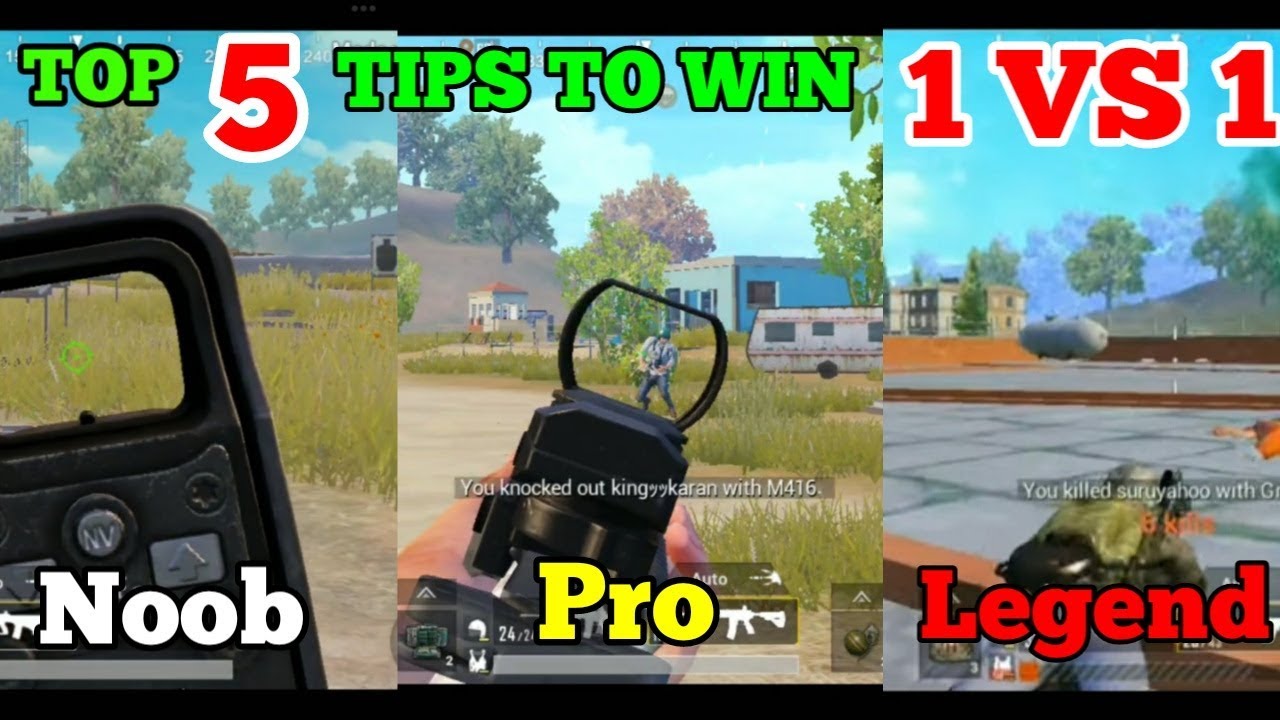TOP 5 TIPS AND TRICKS TO WIN 1 VS 1 IN PUBG MOBILE | PUBG MOBILE TIPS ...
