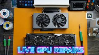 [REC] RTX 4070 SUPER and RX 6900 XT repair 🎥 #gpurepair News