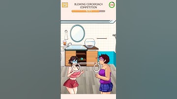 Blowing Cockroaches Competition || Gamer Yt 01 || Tricky Twist level 5 || #shorts #puzzle