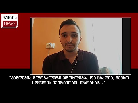 \"პანდემია გლობალური პრობლემაა და ცხადია, შეეხო სოფლის მეურნეობის დარგსაც...\" -  ვიტალი კილასონია