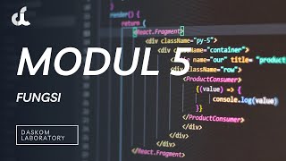 Tutorial Modul 5 | Fungsi