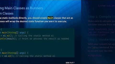 How to Call Static Java Methods from a Shell Script