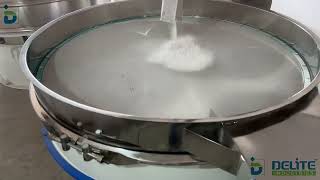 Powder Screening In Vibro Sifter Machine Tal Powder Sieving Machine Delite Industries