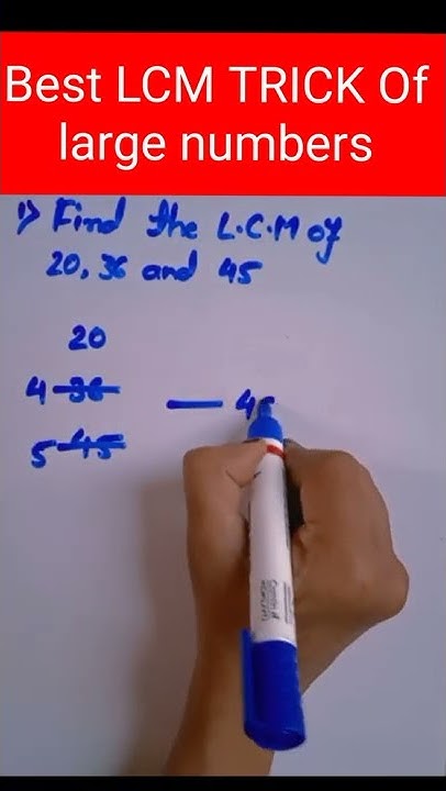 Best LCM Tricks of Large Numbers || LCM || How To Find LCM || Part- 1 ...