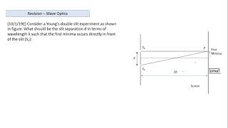 Wave Optics I YDSE I Problem 09