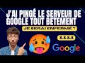 Comment je suis arrive  faire un ping sur le serveur de google tout btement 