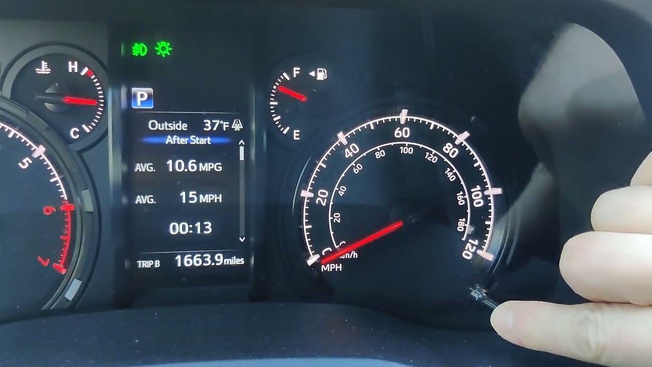 How to find the Odometer on 2021 Toyota 4 Runner! YouTube