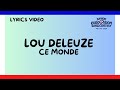LYRICS PAROLES LOU DELEUZE CE MONDE JUNIOR EUROVISION 2025 FRANCE 