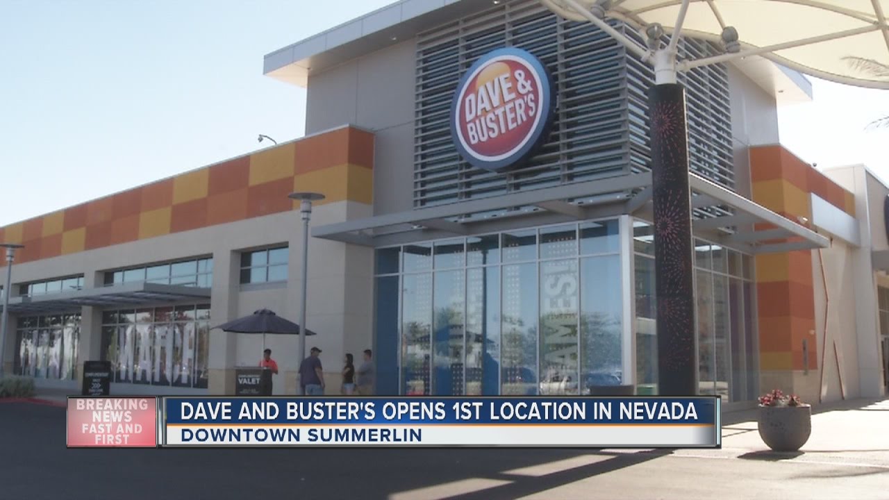 Dave and Buster's opens first location in Nevada - YouTube