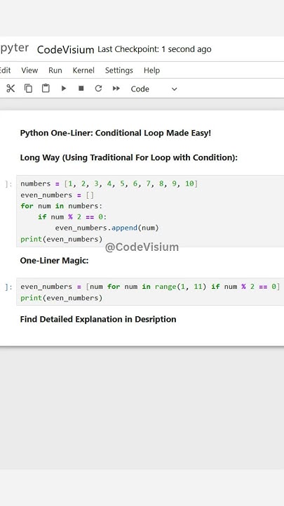 🔥 Python One-Liner: Simplify Loops with List Comprehension! 🚀 #Python # ...
